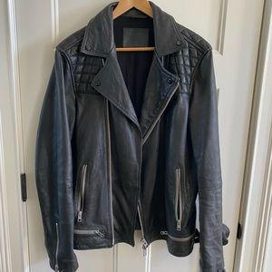 All Saints Black Leather Jacket